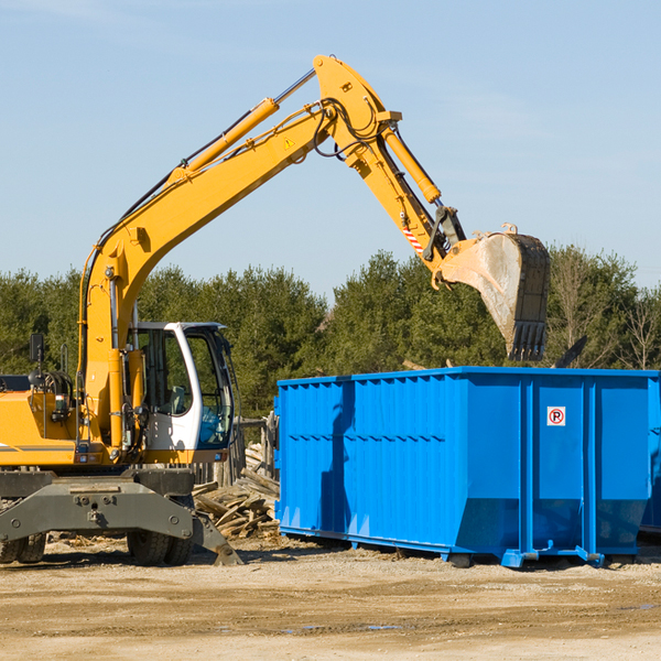 can i choose the location where the residential dumpster will be placed in McKenney Virginia